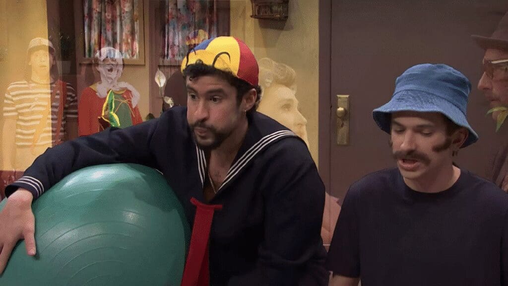 La reacción de Florinda Meza, La Chilindrina y Quico al homenaje de Bad Bunny en SNL