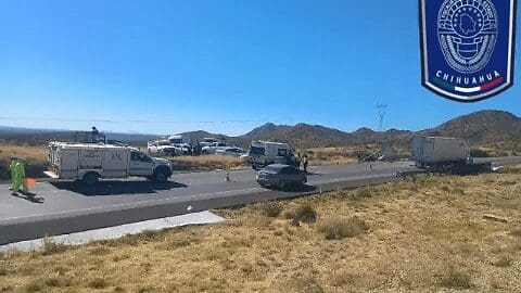 Fiscalía aún busca al conductor del tráiler accidentado con seis migrantes muertos