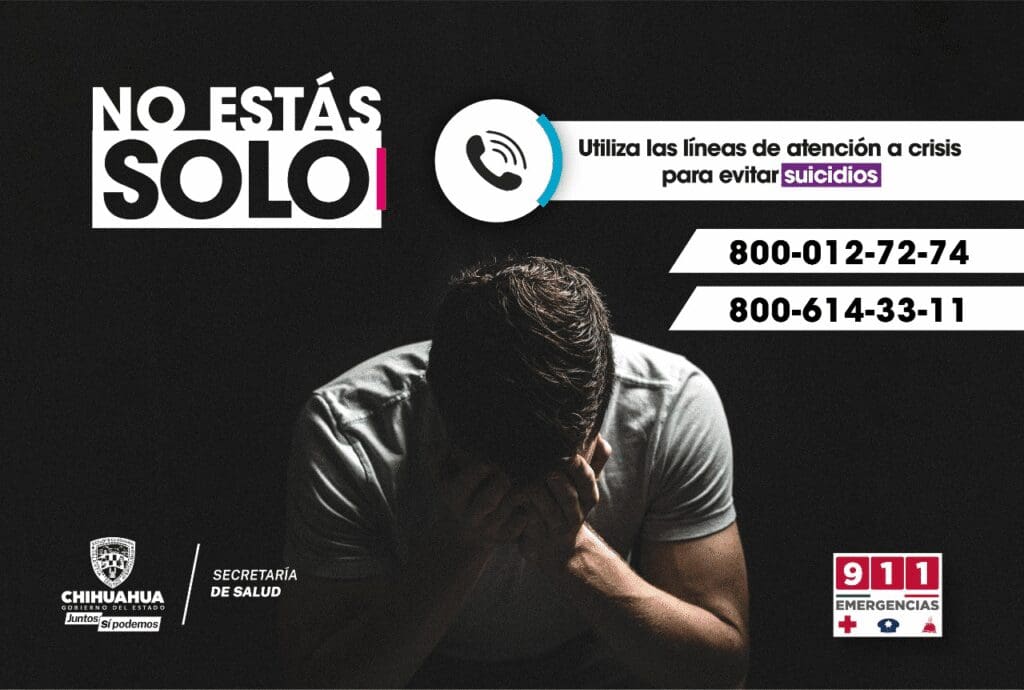 Chihuahua capital concentra más casos de suicidio en el estado; jóvenes son los más afectados