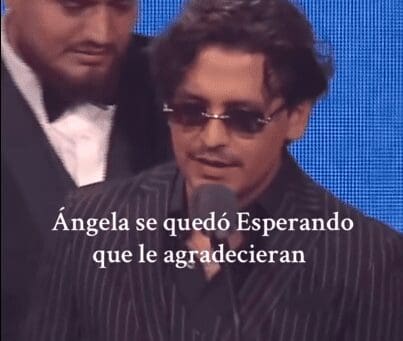 Nodal ignora a Ángela Aguilar al recibir su Latin Grammy y desata polémica