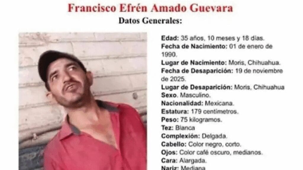 Esposa de uno de los tres desaparecidos en Moris solicita apoyo ciudadano para su paradero.