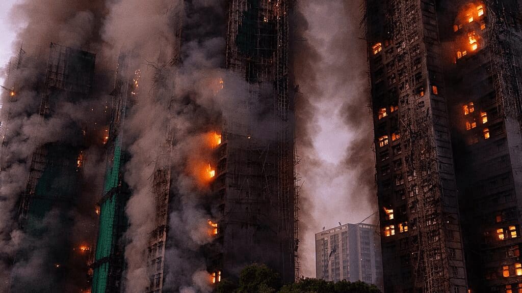 Incendio en Hong Kong deja al menos 13 muertos y varios atrapados