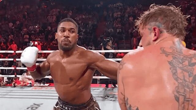 Anthony Joshua noquea a Jake Paul en combate desigual en Miami