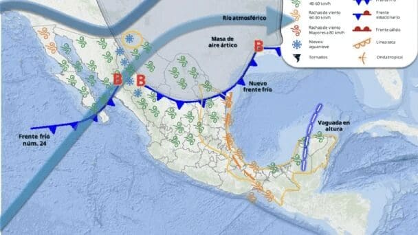 El Frente Frío número 24 ingresará a Chihuahua con descenso de temperaturas, vientos y posibles lluvias aisladas, informó Protección Civil.