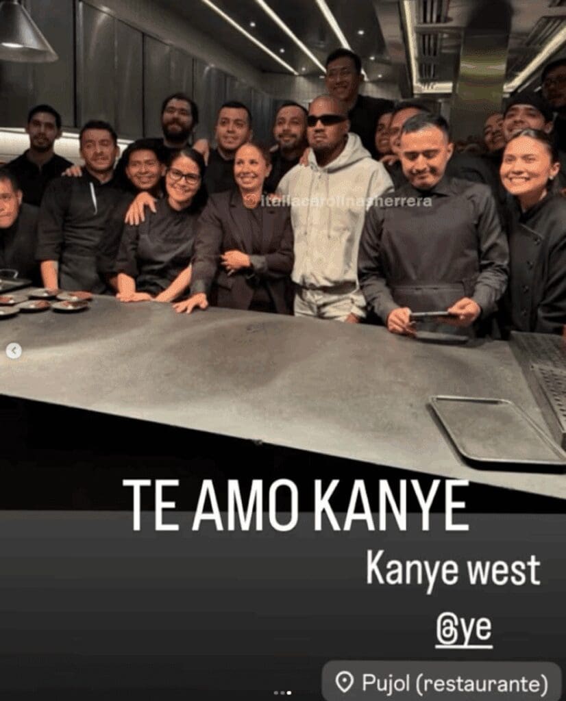 Kanye West fue visto en Pujol antes de sus conciertos en CDMX.