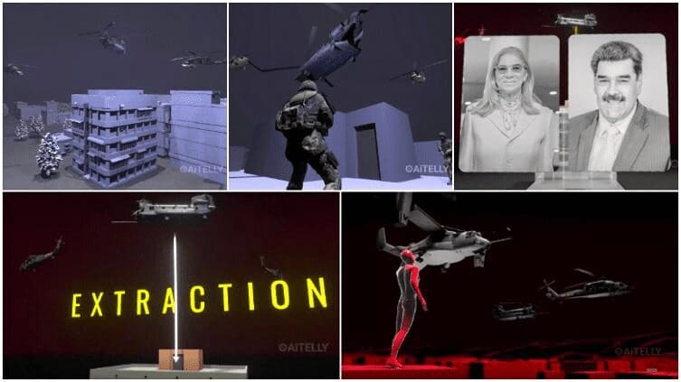 Video recrea en 3D la captura de Nicolás Maduro por fuerzas de EU