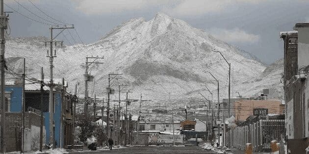 Radares muestran posible nieve en Chihuahua capital el lunes.