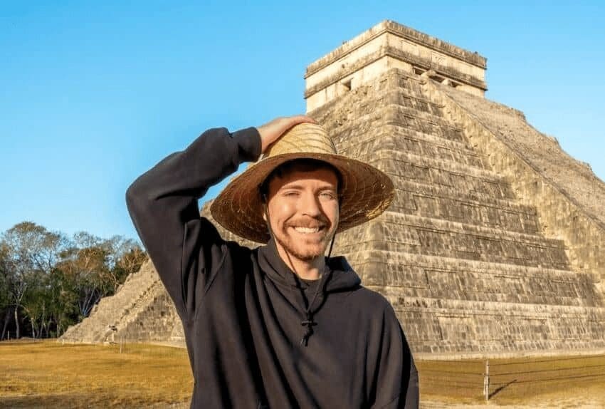 MrBeast y la polémica por grabar en zonas arqueológicas de México.