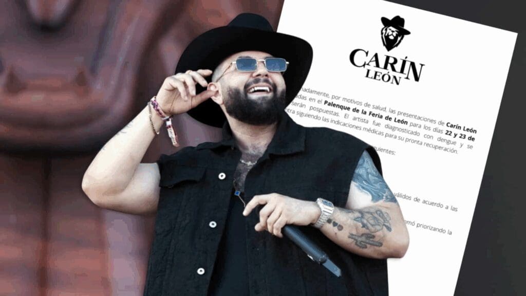 Carin León reprograma conciertos en la Feria de León tras diagnóstico de dengue.