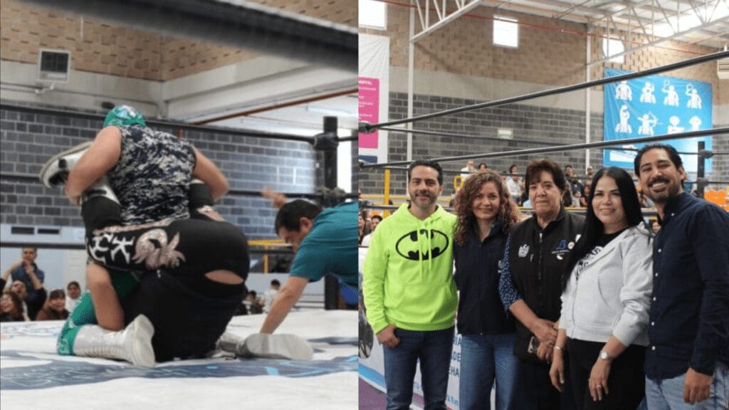 Lucha Libre CUU reunió 500 despensas para apoyar a niñas y niños con cáncer en Chihuahua.
