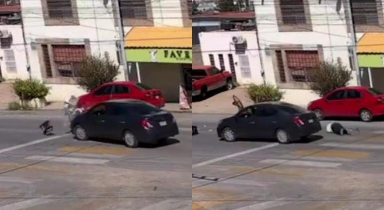 Atropellan a señora que vende dulces en la colonia Obrera; vecinos captaron el momento en video.
