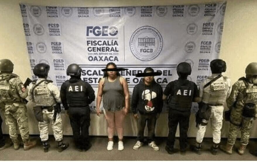 Operativo en Oaxaca rescata a 12 menores y desmantela una célula del CJNG que operaba trata y narcomenudeo desde un bar en la zona de Abastos.