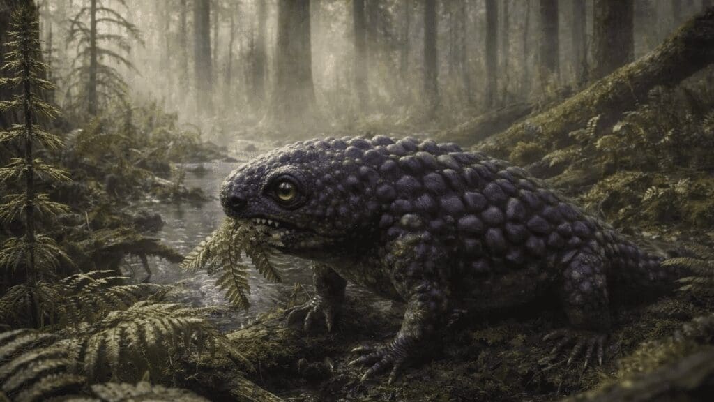 Descubren Tyrannoroter heberti, uno de los primeros animales terrestres herbívoros conocidos.