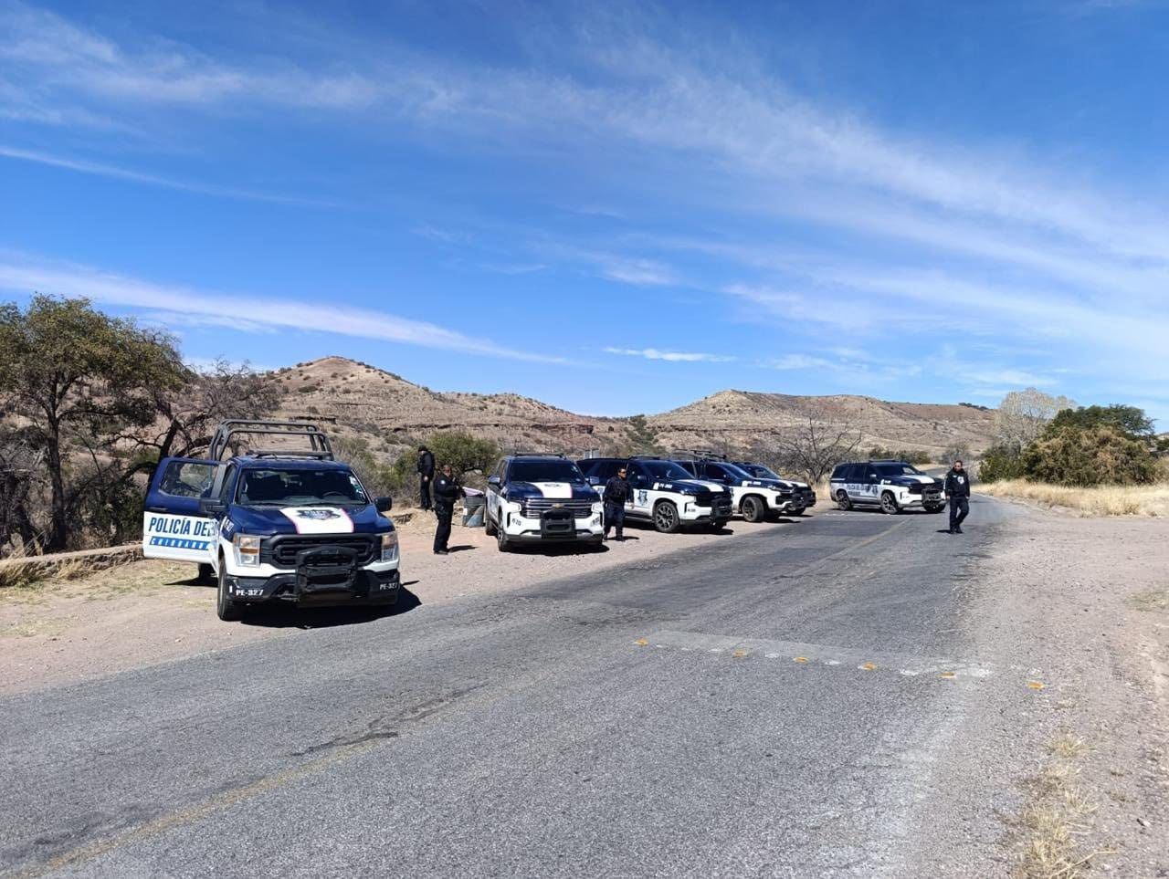 La SSPE desplegó un operativo aéreo y terrestre en el occidente del estado con más de 20 elementos y apoyo de helicóptero para reforzar la seguridad.