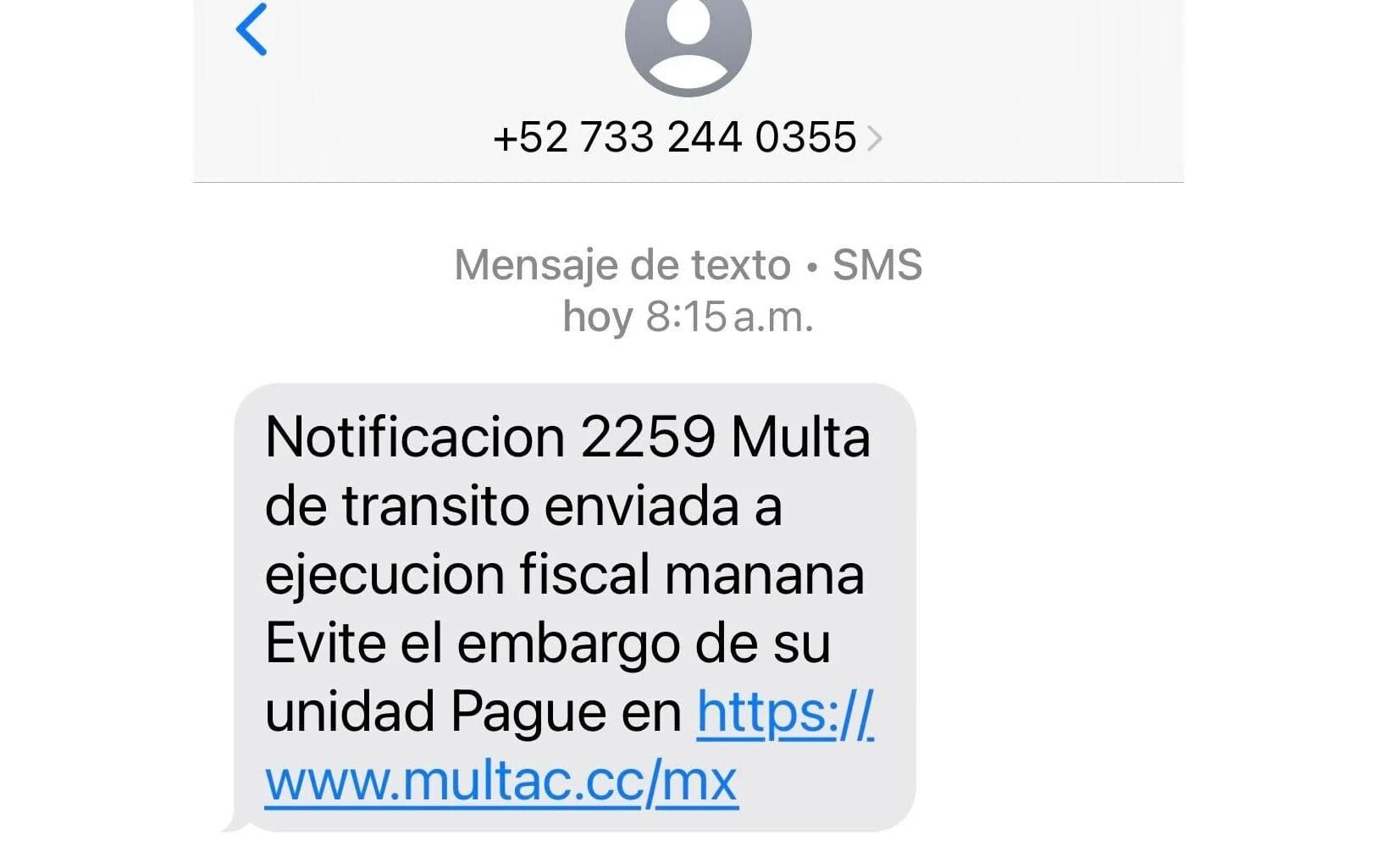 Alertan por fraude con falsas multas de tránsito vía celular.