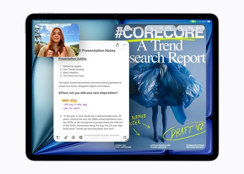 Apple lanza el iPad Air M4 con mayor potencia y eficiencia.