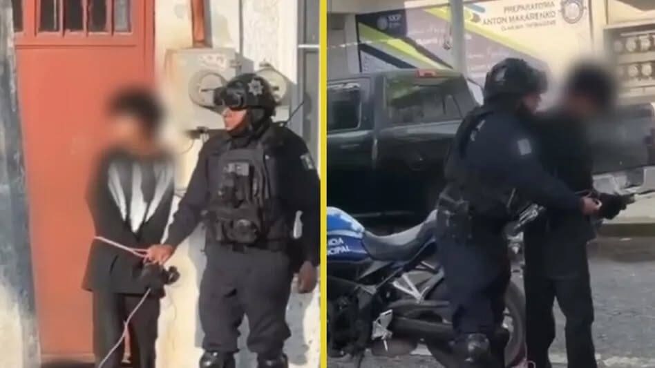 Un alumno de 15 años mató a dos maestras en la preparatoria Anton Makarenko de Lázaro Cárdenas, Michoacán. Conoce los detalles de la detención y el arma asegurada.