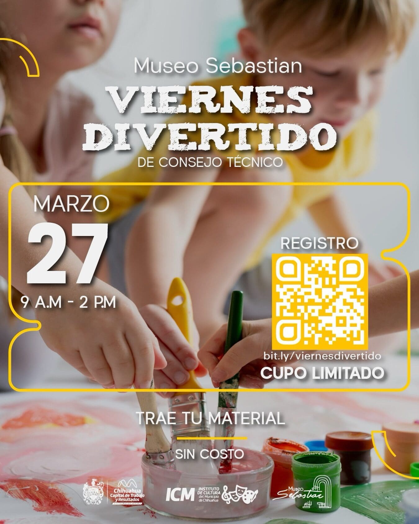 ¿Buscas plan para tus niños este viernes? El Instituto de Cultura invita al taller creativo del Museo Sebastián. Cupo limitado, regístrate aquí.