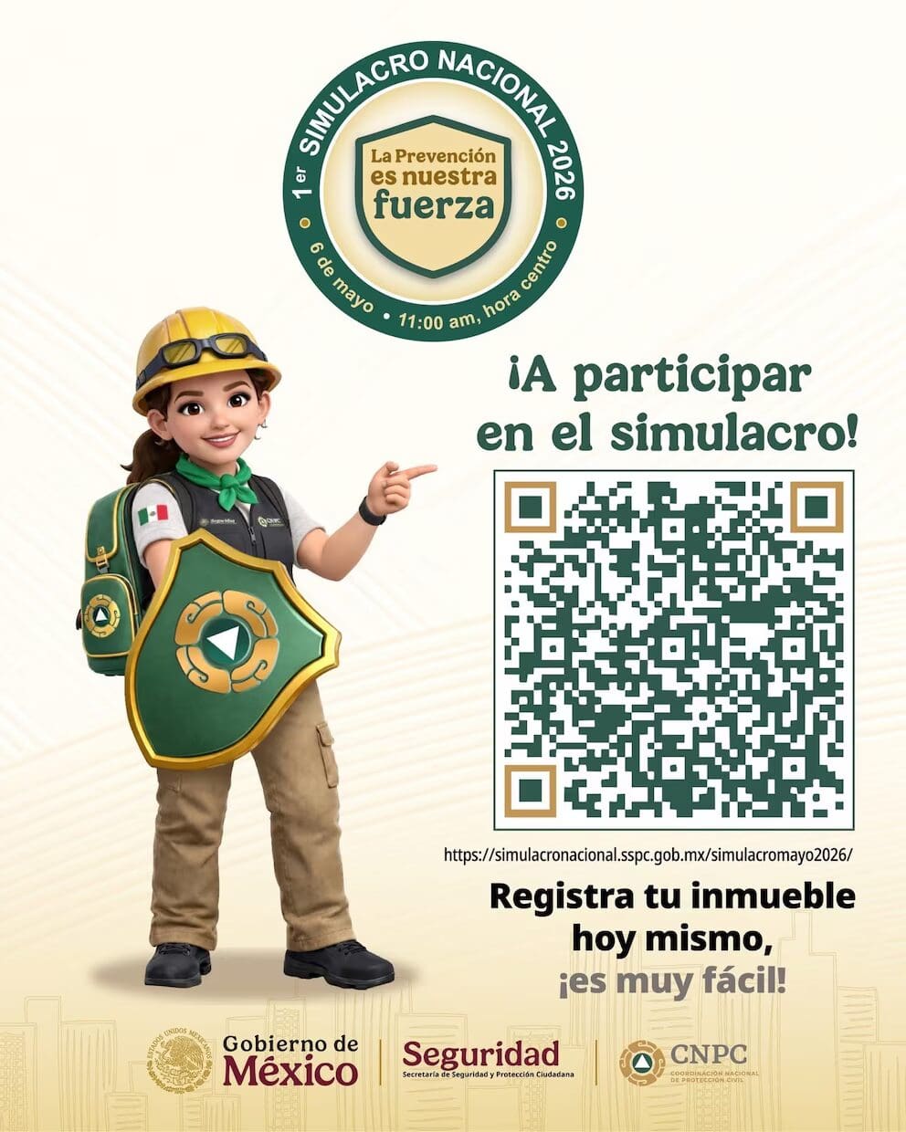 Consulta la fecha y hora exacta del Primer Simulacro Nacional 2026. Descubre cómo llegará la alerta a tu celular y cómo registrar tu inmueble paso a paso.