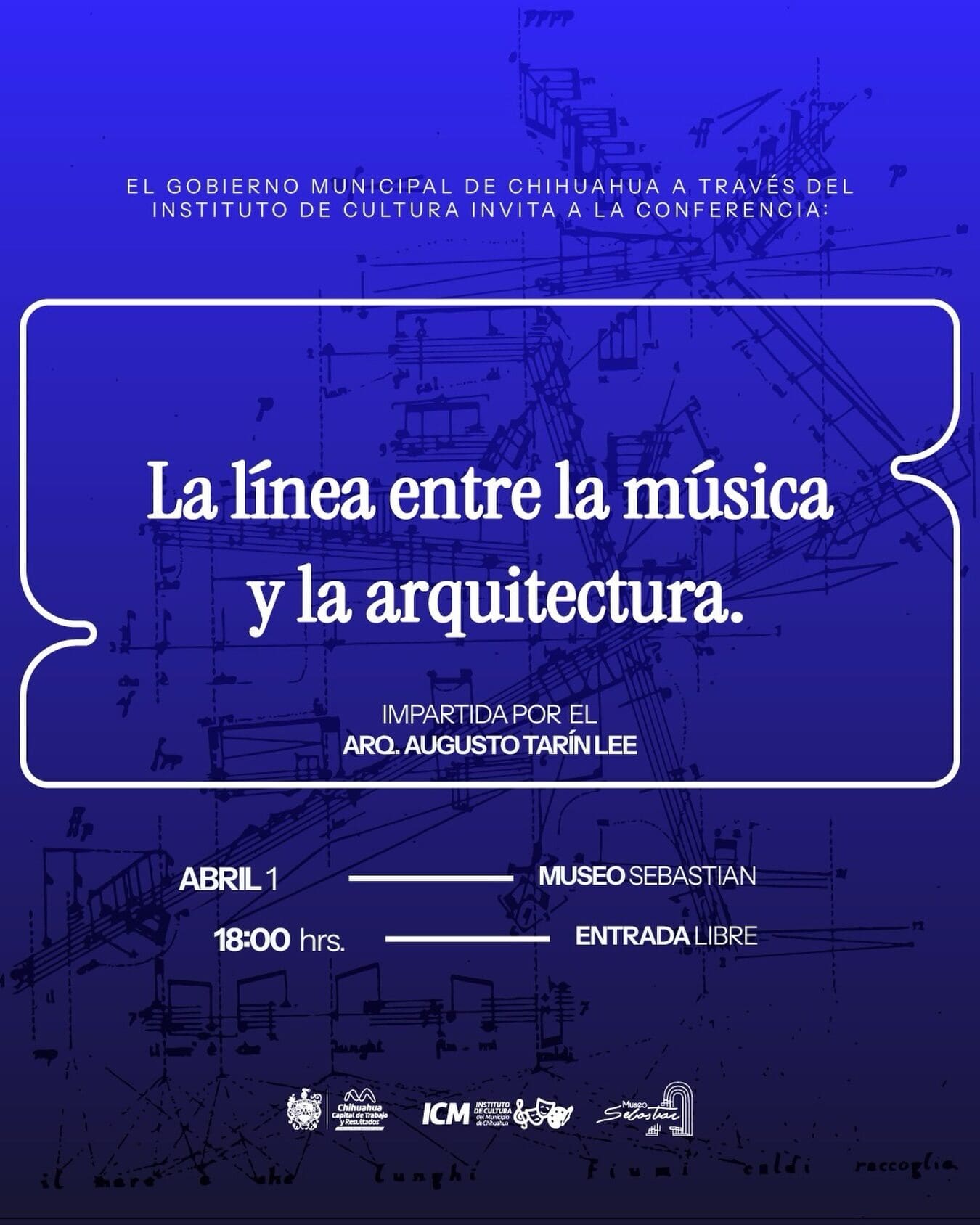 Asiste a la conferencia La línea entre la música y la arquitectura en el Museo Sebastián. Entrada libre este 1 de abril con el arquitecto Augusto Tarín.