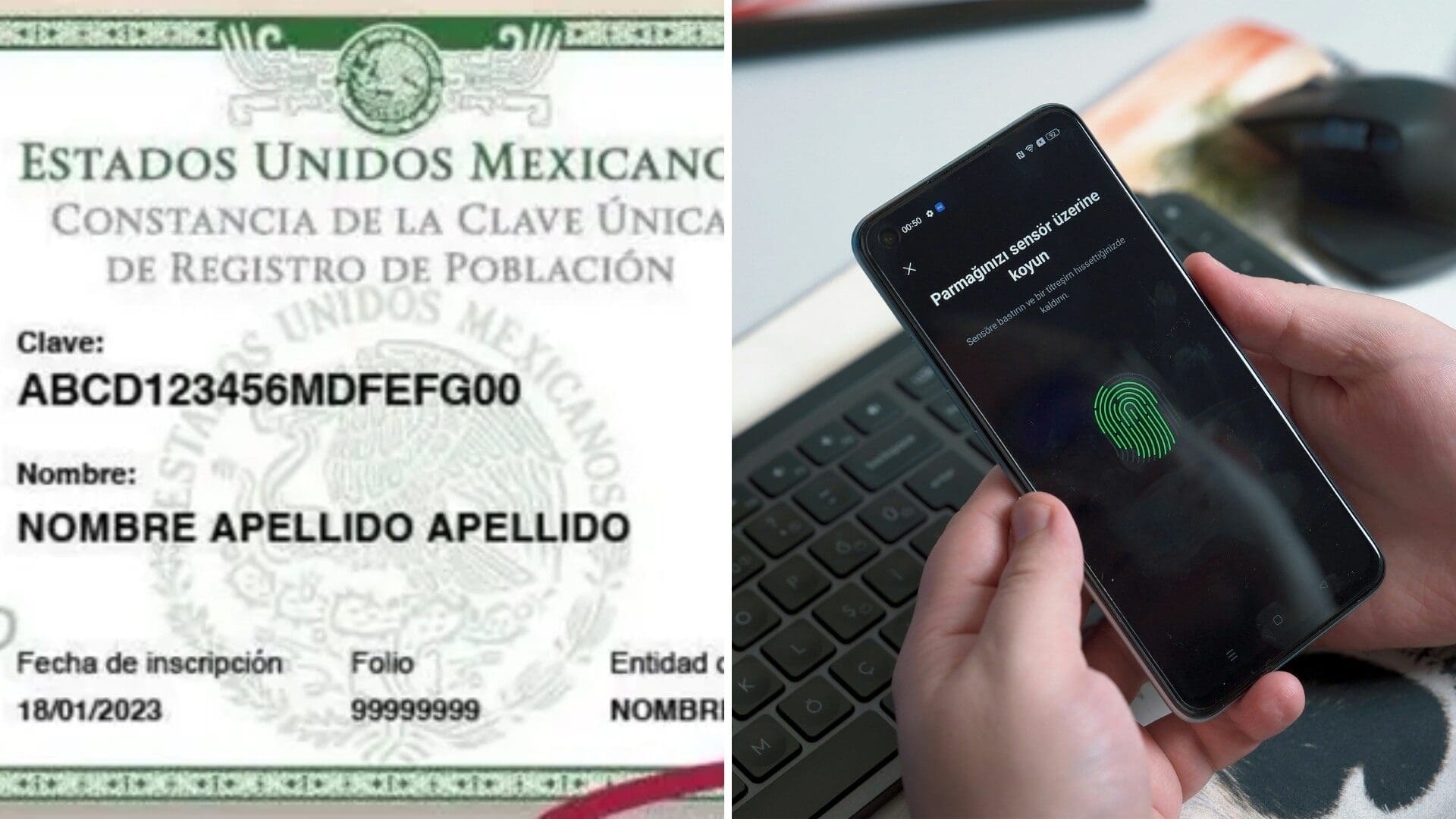 CURP biométrica en México inicia registro con huellas y rostro. Conoce cómo cambiará tu identificación oficial.