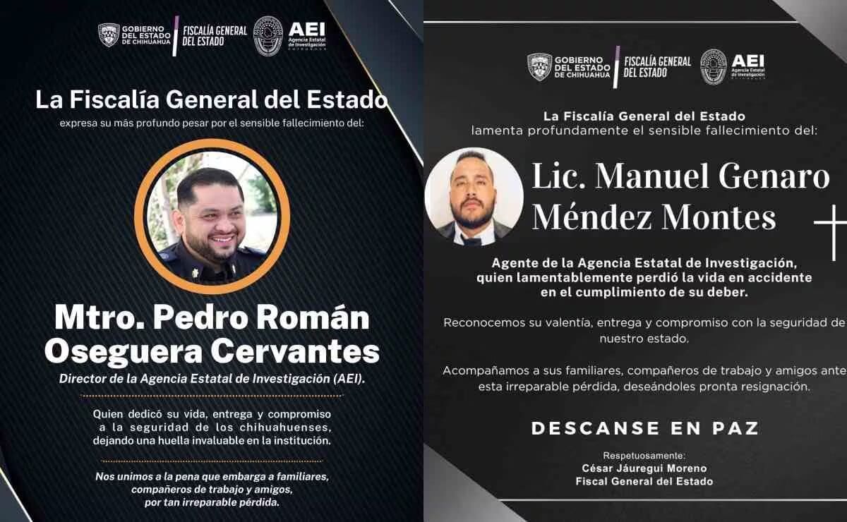El director de la AEI de Chihuahua, Pedro Román Oseguera, murió junto a tres elementos más al caer su vehículo a un barranco tras un operativo contra laboratorios clandestinos. Conoce todos los detalles.
