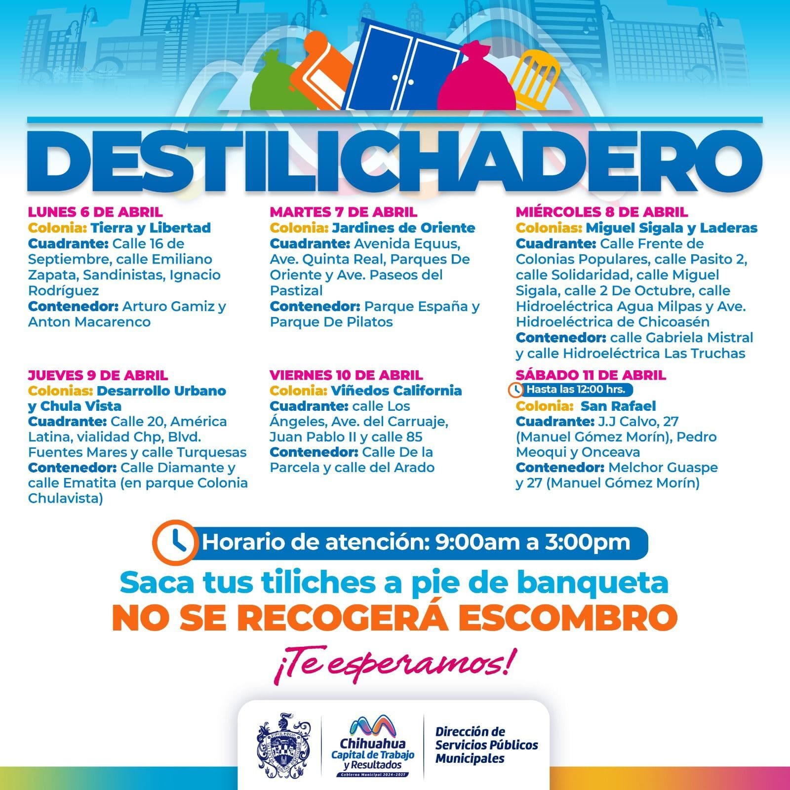 ¡Saque sus tiliches! Anuncian calendario del Destilichadero para esta semana