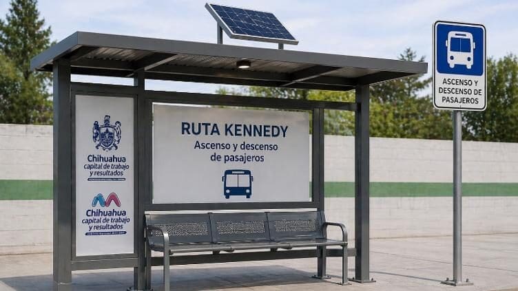 El Municipio de Chihuahua construirá parabuses con paneles solares y luminarias LED en la Ruta Kennedy. La obra arranca en mayo con una inversión de más de 3.3 millones de pesos. Conoce todos los detalles del proyecto.
