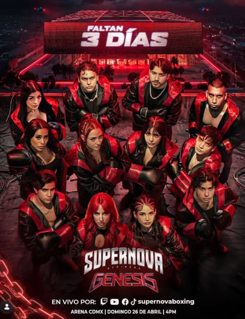El Supernova Génesis 2026 se transmite este domingo en Netflix desde la Arena CDMX. La IA proyecta a Alana Flores, Karely Ruiz y Milica como ganadoras. Conoce la cartelera completa y todos los pronósticos aquí.
