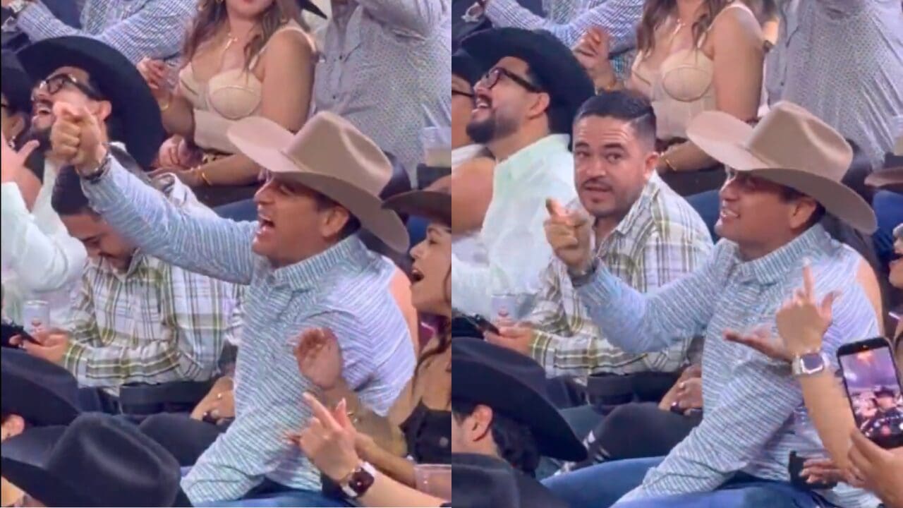 El alcalde Marco Bonilla y su esposa Karina Olivas disfrutan del concierto de Grupo Firme en la feria.
