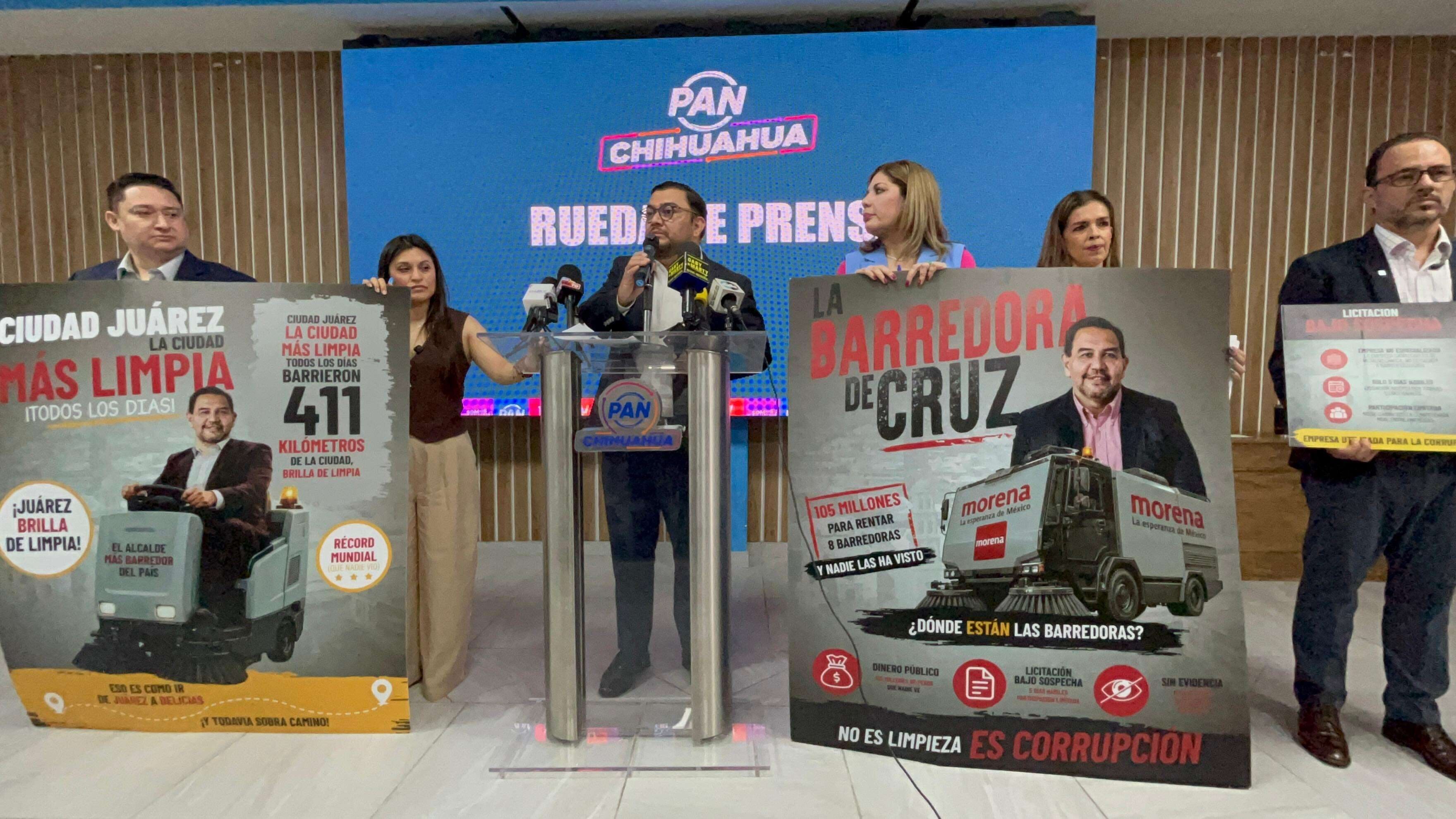 El PAN de Ciudad Juárez denunció presuntas irregularidades en un contrato de arrendamiento de maquinaria por 105.6 millones de pesos.