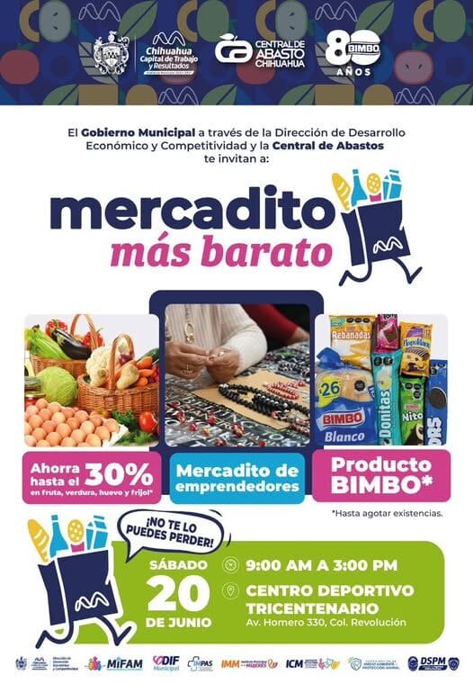 El Mercadito Más Barato realizará su tercera edición en el Tricentenario con productos de la canasta básica a precios accesibles para las familias.