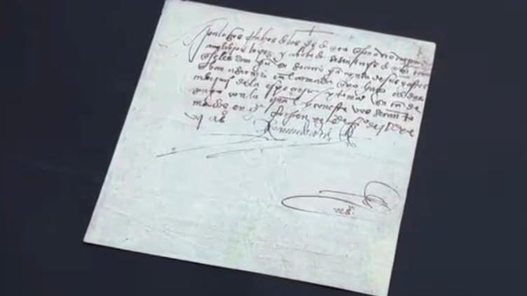 Estados Unidos devolvió a México una carta histórica firmada por Hernán Cortés que había sido robada del Archivo General de la Nación.