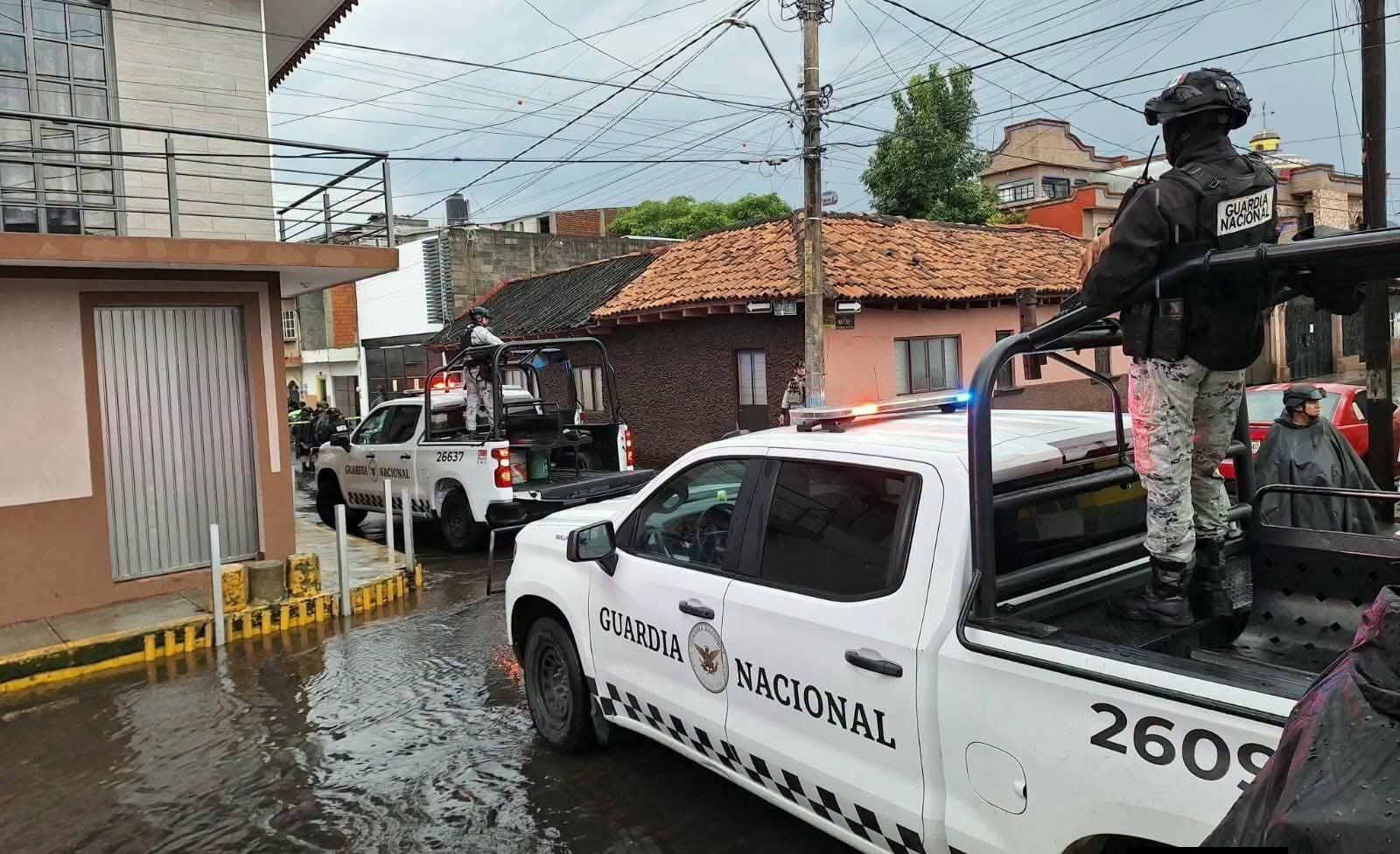 Seis civiles armados fueron abatidos tras un enfrentamiento con la Guardia Nacional en Uruapan, Michoacán, durante un ataque en la localidad de Jucutacato.