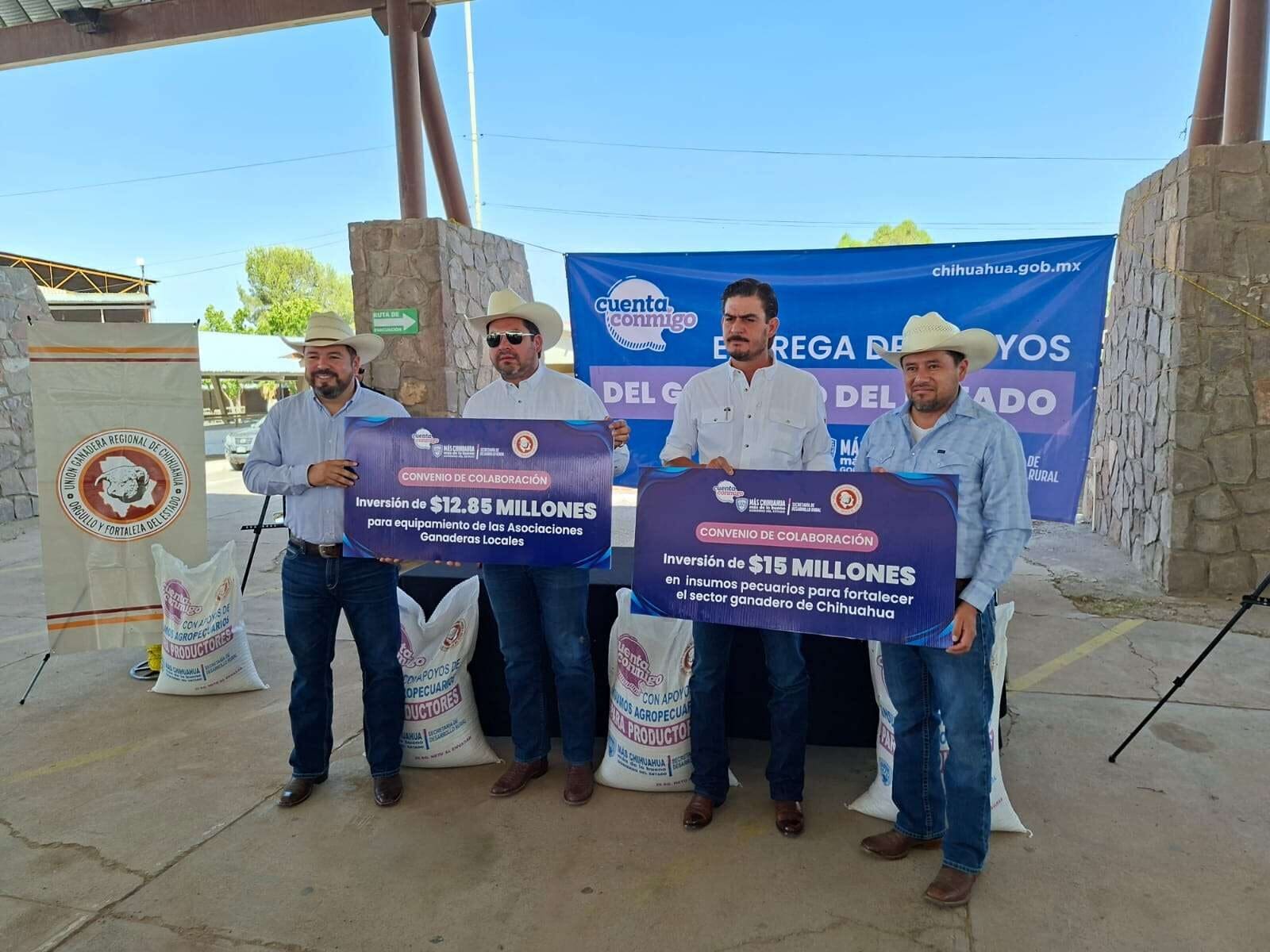 La SDR y la Ugrch invertirán más de 28 millones de pesos para fortalecer la ganadería mediante infraestructura, equipamiento e insumos.