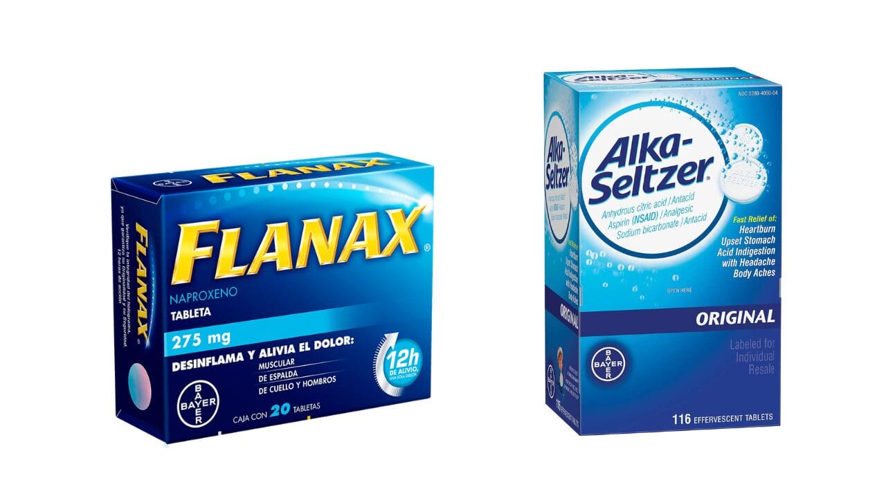 Cofepris emitió una alerta sanitaria por medicamentos falsificados de Bayer, entre ellos Flanax, Tabcin, Desenfriol D y Alka-Seltzer. Conoce los lotes afectados.