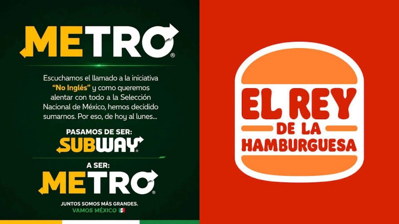 Conoce las marcas que cambiaron temporalmente sus nombres para sumarse al trend del "no inglés" en apoyo a México frente a Inglaterra.