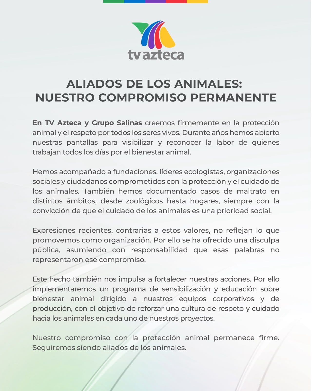 TV Azteca aclaró mediante un comunicado que Pedro Sola y Pati Chapoy no fueron despedidos tras la polémica generada en Ventaneando.