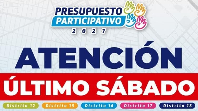 El Gobierno Municipal realizará el último Foro de Asesorías del Presupuesto Participativo 2027 para orientar a la ciudadanía en el registro de proyectos.
