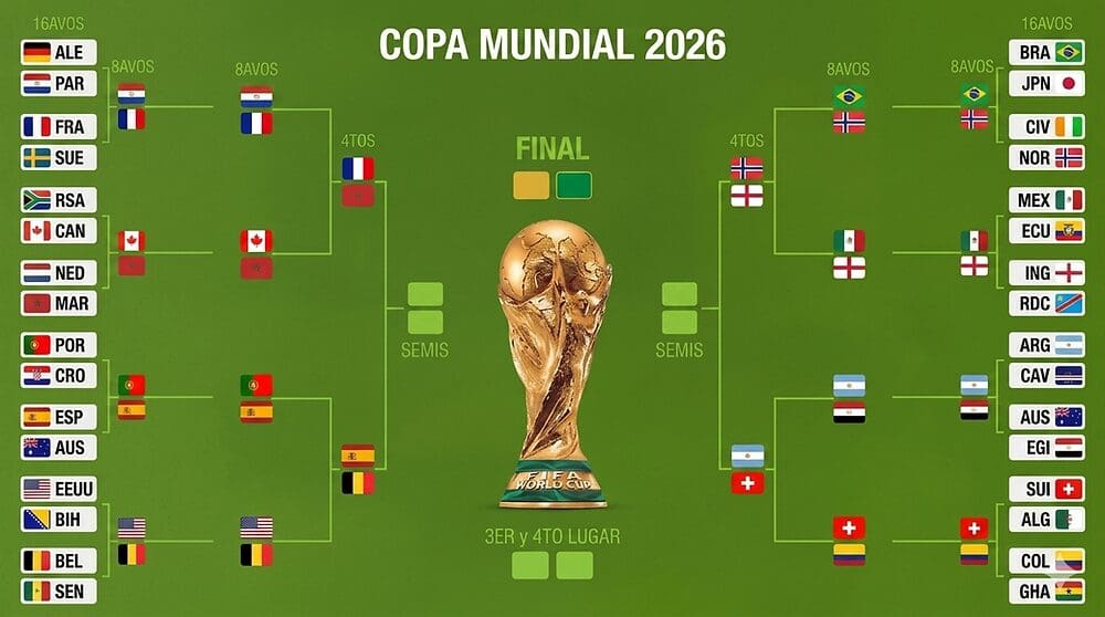 Consulta el calendario completo de los Cuartos de Final del Mundial 2026 con partidos, horarios, sedes y canales de transmisión en México.