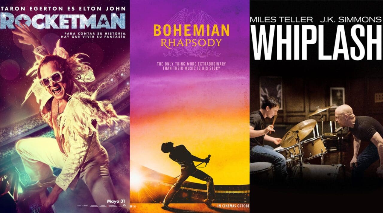 Conoce la cartelera del ciclo Cine Rock en el Cine del Rejón, con funciones gratuitas de Rocketman, Bohemian Rhapsody y Whiplash.