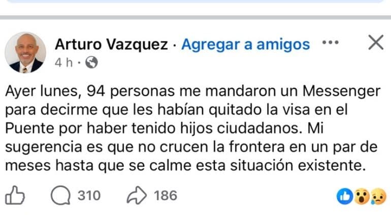 Al menos 94 juarenses perdieron su visa de turista al intentar cruzar a El Paso, según un abogado, quien prepara una demanda federal con la ACLU.