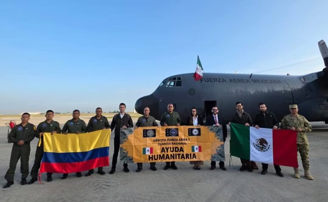 México inició el envío de ayuda humanitaria a Colombia tras el sismo de 7.4; mandó 854 despensas y personal del Ejército mexicano a Pereira.