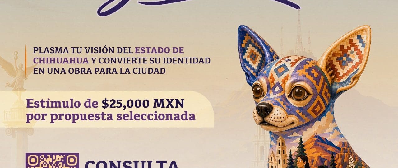 Conoce cómo participar en la convocatoria Chihuahua Deja Huella, que seleccionará 15 propuestas para intervenir esculturas del perro chihuahueño con un apoyo de 25 mil pesos.
