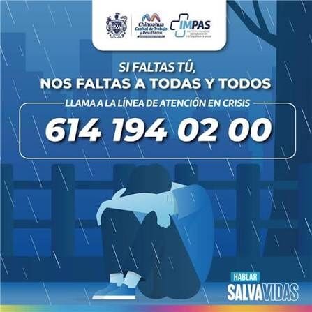 La Línea de Atención en Crisis del IMPAS suma 4 mil 46 atenciones, entre supervivientes de intentos de suicidio y personas que solicitaron orientación psicológica.