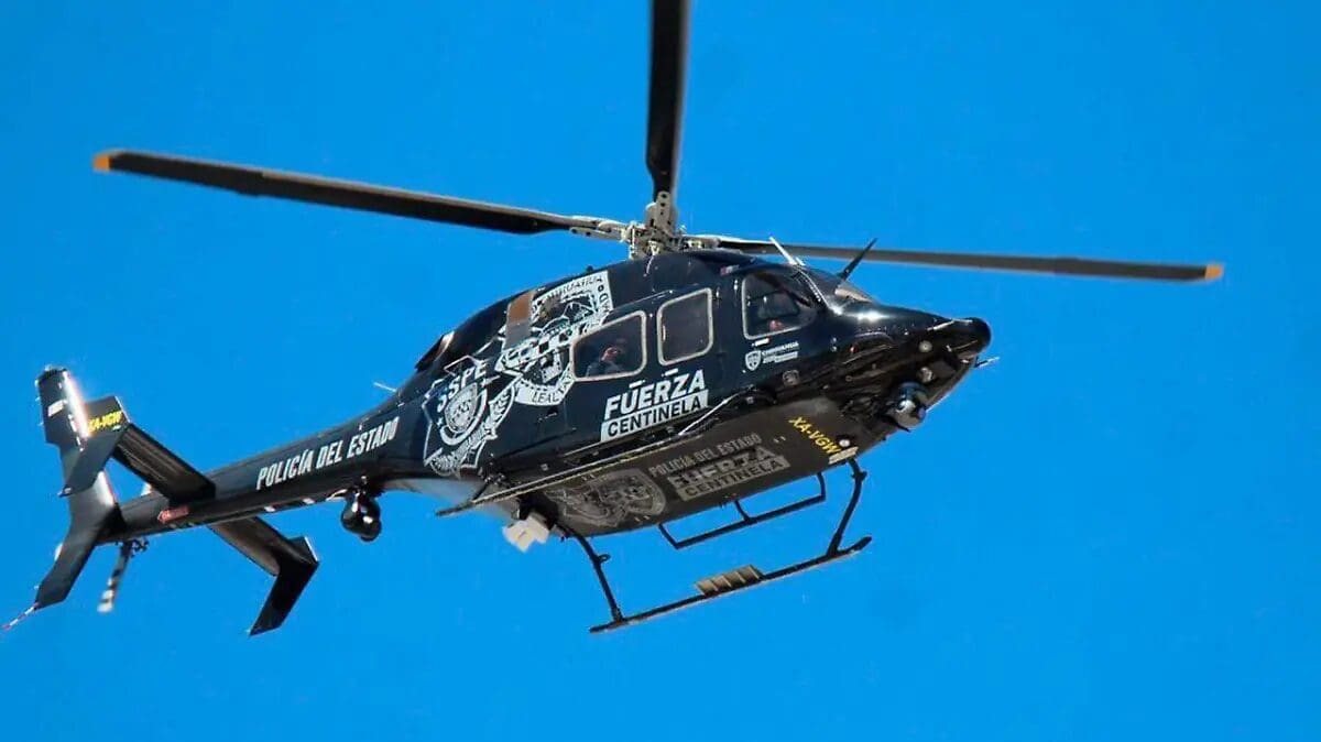 Helicóptero de la SSPE recibió 24 impactos de bala durante una agresión armada en el tramo de Ojinaga a Coyame, donde un elemento resultó herido.