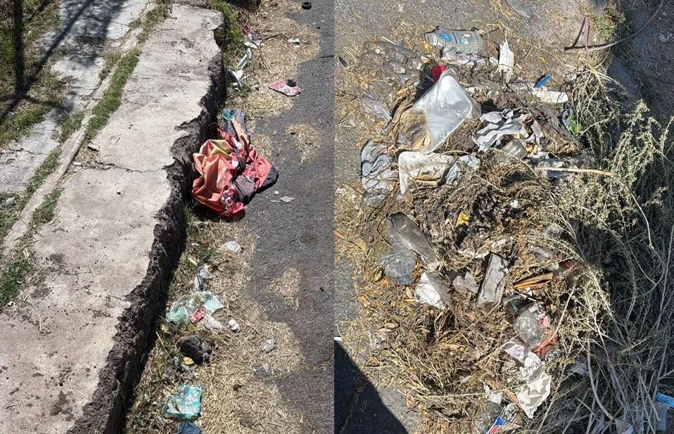 Denuncian acumulación de basura al exterior de la primaria Primero de Mayo