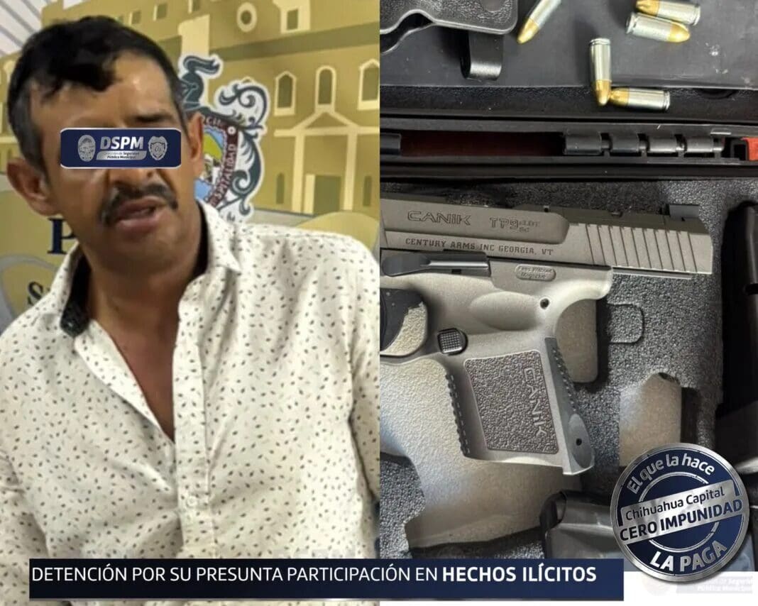 Detienen a hombre por amenazar a su pareja con pistola en Fundadores
