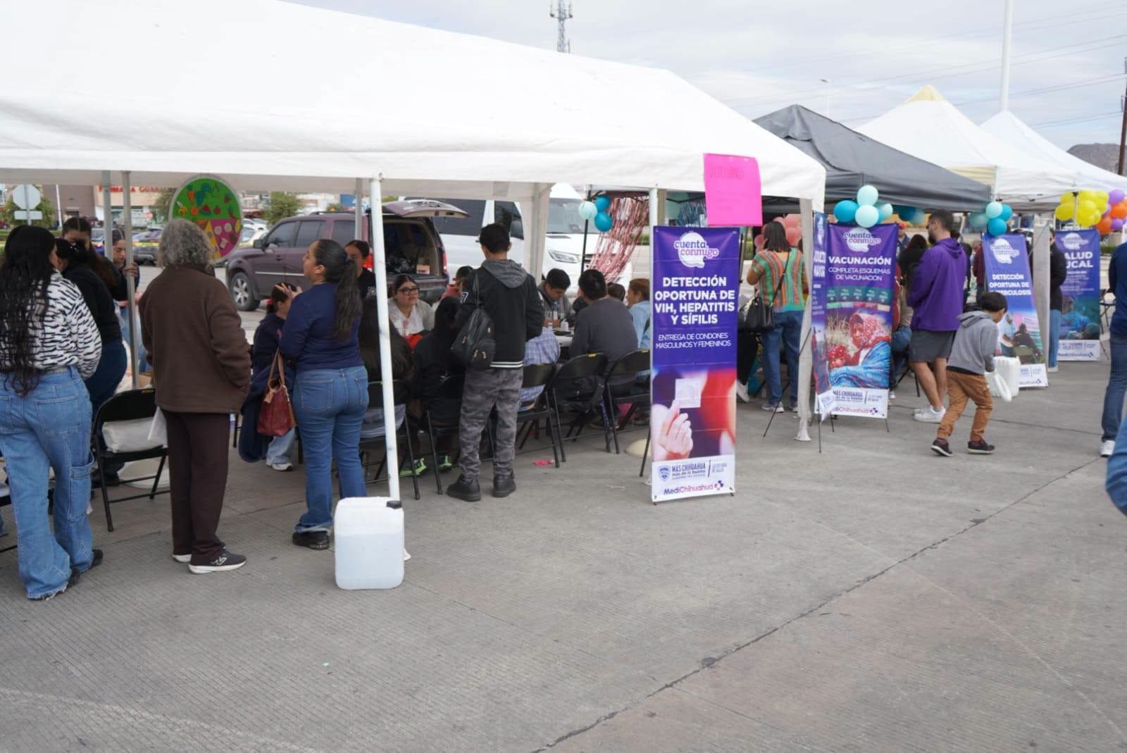 Benefician a cerca de 500 personas en Feria de Salud