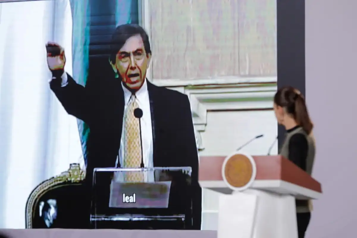 Claudia Sheinbaum rinde homenaje a Cuauhtémoc Cárdenas en La Mañanera